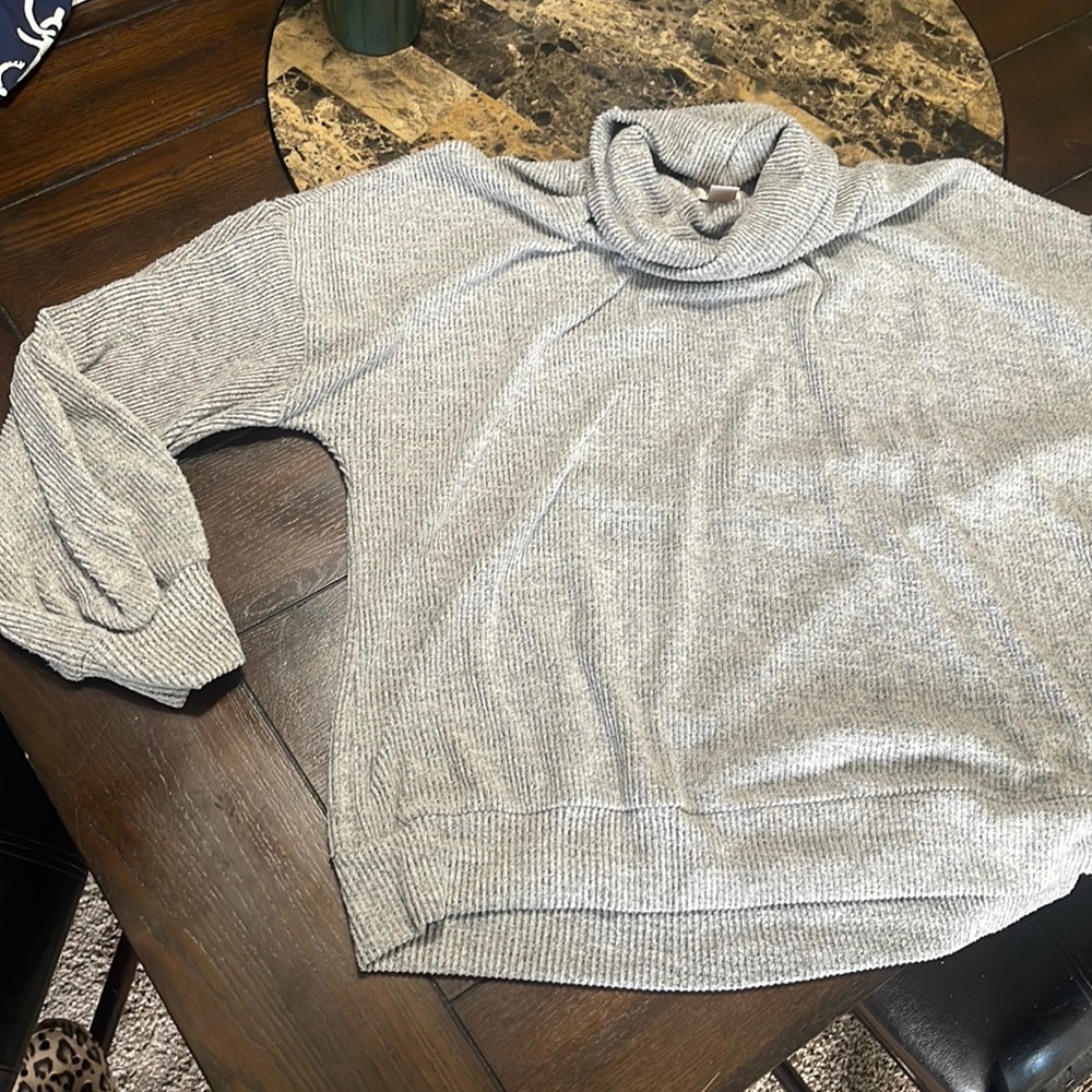 Gray Medium Revamped Turtleneck Sweater